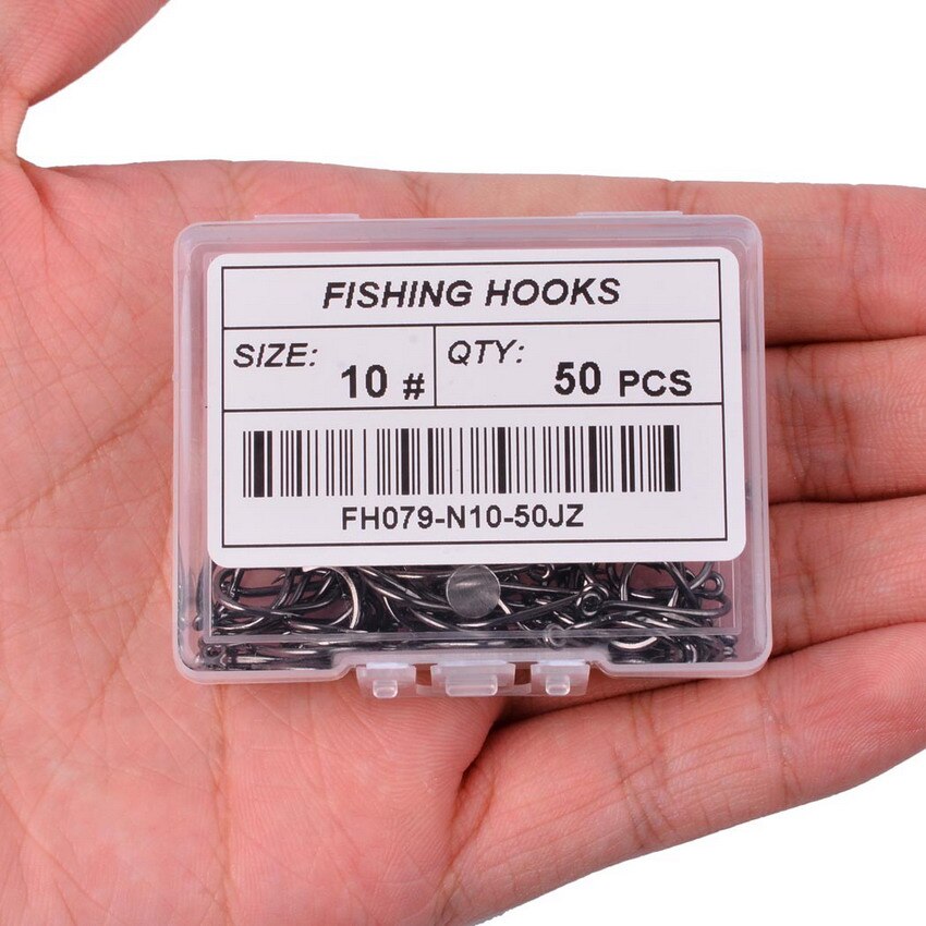 50pcs / 20pcs / Box Circle Eyed Fishing Hook Size 2-22# - Image 2