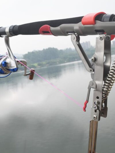 Foldable Automatic Double Spring Angle Fishing Pole Bracket