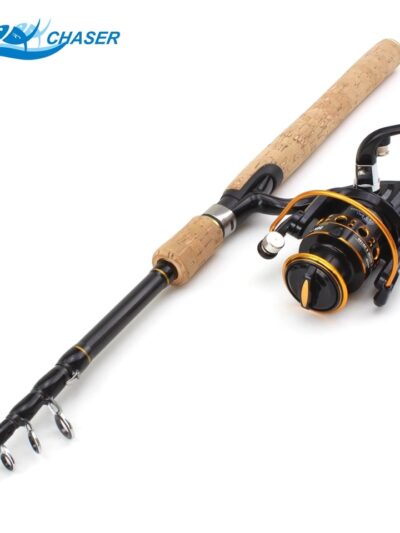 1.8-2.7m lure Telescopic Spinning rod and reel Set