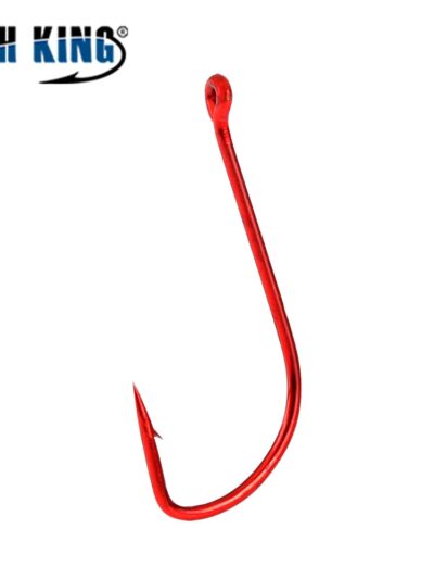 FISH KING 50pcs Fishing Hook SODE Barbed Fishhook High Carbon Steel