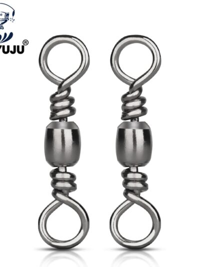 DNDYUJU 100/50pcs Stainless Steel Fishing Barrel Bearing Swivel