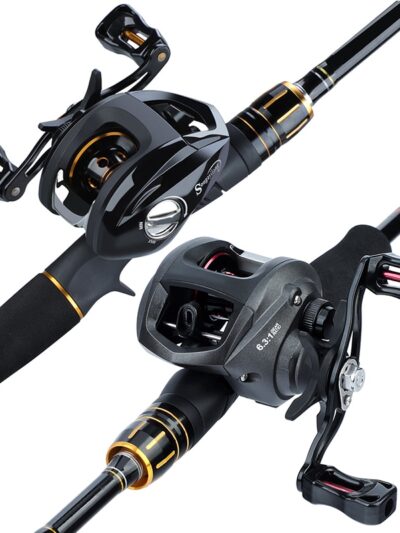 Sougayilang Carbon Fiber Fishing Rod and Reel Combo