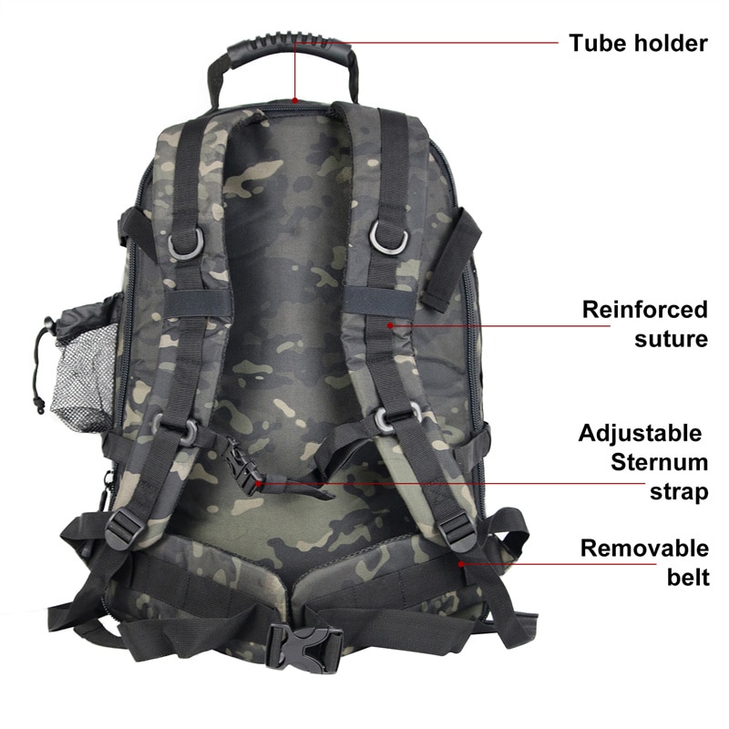 60L Military Tactical Backpack Army Molle Assault Rucksack 3P Outdoor Travel Hiking Rucksacks Camping Hunting Climbing Bags - Image 3