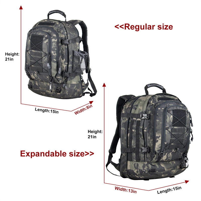 60L Military Tactical Backpack Army Molle Assault Rucksack 3P Outdoor Travel Hiking Rucksacks Camping Hunting Climbing Bags - Image 4