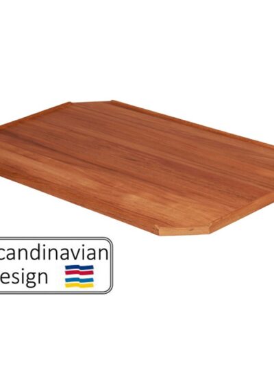 Boat Teak Table Top Rectangular without Caulk-lines