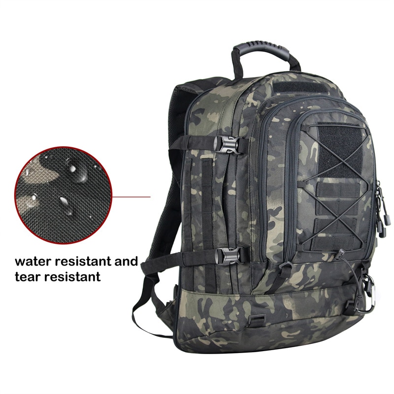 60L Military Tactical Backpack Army Molle Assault Rucksack 3P Outdoor Travel Hiking Rucksacks Camping Hunting Climbing Bags - Image 6